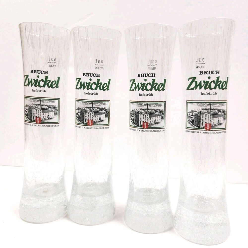 Vintage Bruch Zwickel Germany Rastal Clear  Collectible 0.3L Beer Glass (4)